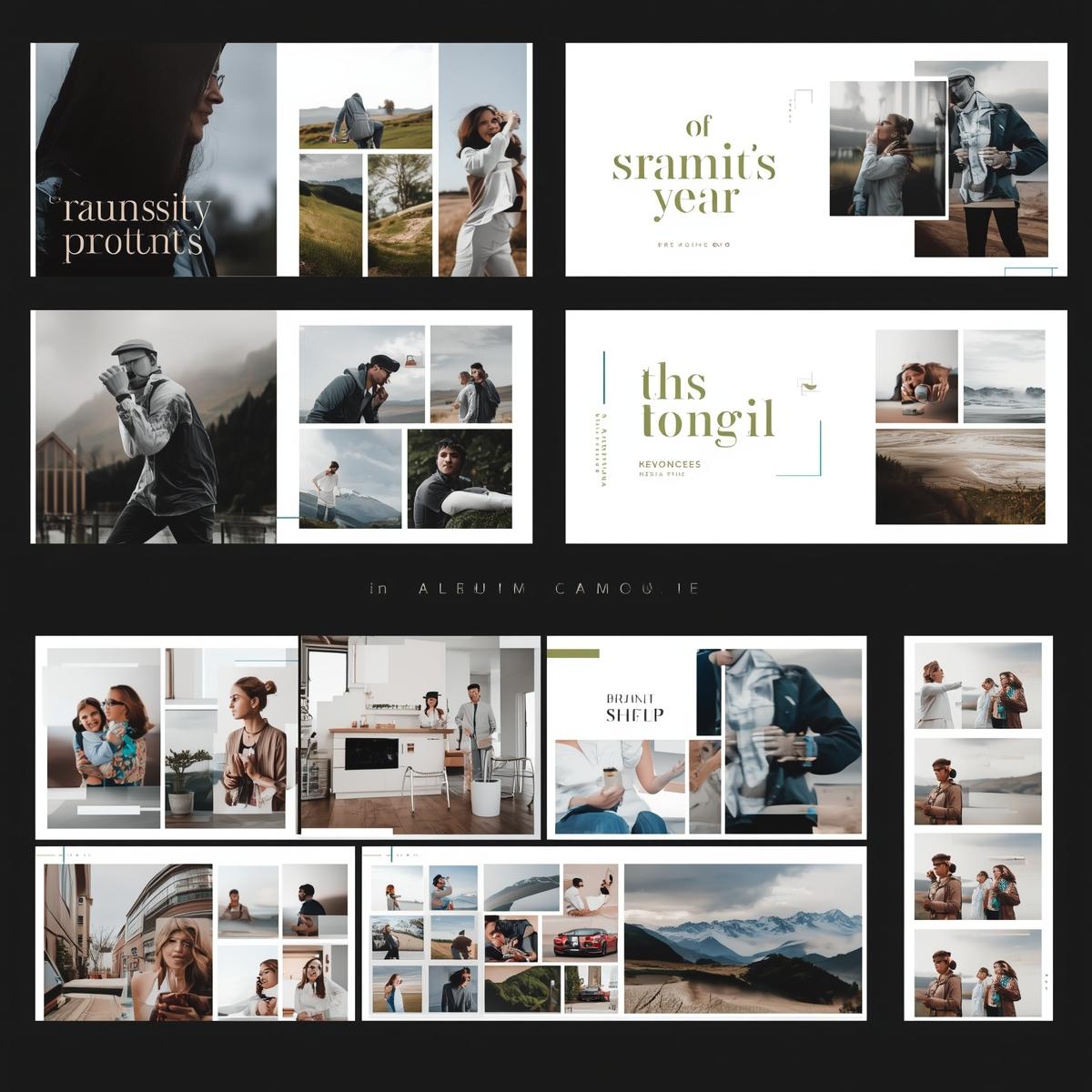 Graduation slideshow with modern minimal design and animated transitions